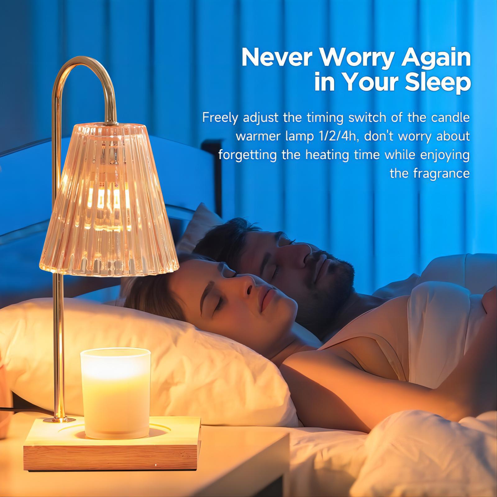 Đèn Đốt Nến Thơm Chụp Pha Lê