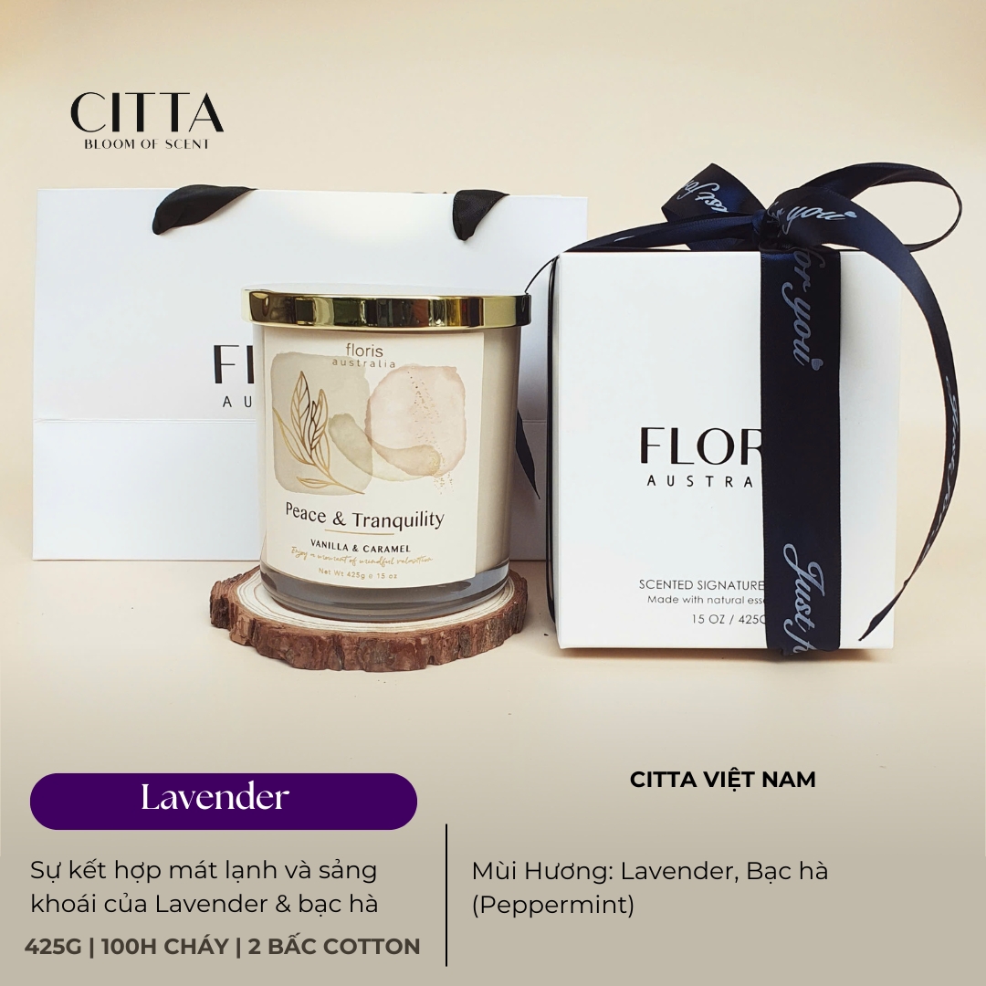 Nến Thơm  Floris Tranquility 2 Bấc - 425g (15oz)